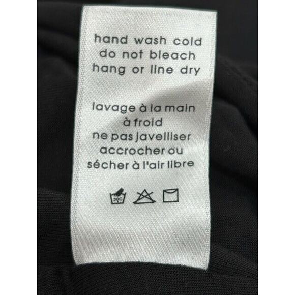 NWT Naked Wardrobe Cropped Top Crew Neck Short Sleeve Pullover Stretch Black S - Picture 8 of 8